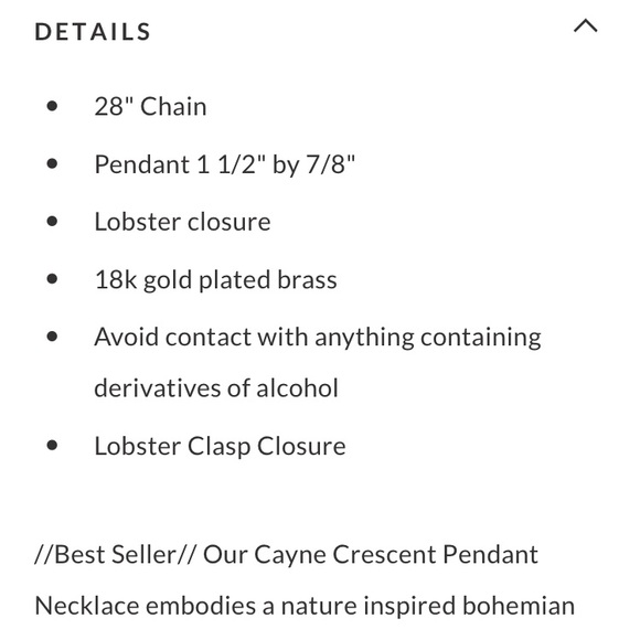 Gorjana NWT Cayne Necklace - Gold ✨ - Picture 7 of 14